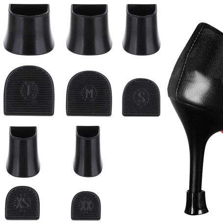 JEYORZY 5Paires Embouts Talons Femme Haut Talon Protecteurs Talon, Protège-Talons Hauts, Protège-Talons, Protege Talon Chaussure