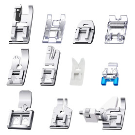 11Pcs Pied Presseur Machine à Coudre,Pieds de Biche,Machine à Coudre Kit Pieds de Biche Multifonctionnel,pour Machines à Coudre 