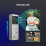 EZVIZ Sonnette Vidéo sans Fil avec Caméra 2K, Sonnette Extérieur avec Panneau Solaire & Batterie,Vision Nocturne Couleur, Détect