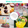 Shirene Baton Pop Cake,200 Pièces Batonnet Pop Cake 10cm Sucette Baton Sucette Pop Cake Bâtonnets en Papier pour Gâteaux pour Fa