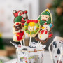 Shirene Baton Pop Cake,200 Pièces Batonnet Pop Cake 10cm Sucette Baton Sucette Pop Cake Bâtonnets en Papier pour Gâteaux pour Fa