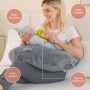 JOVELL Coussin d'allaitement, Coussin de Soutien Ergonomique Multifonction pour Mères, Coussin d'allaitement Extra-Large avec Po