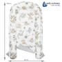 Medi Partners Reducteur de Lit Bebe - Réducteur Bébé 100x60x15cm 5 éléments Cocon et Naissance Nid d'ange bilatéral Cale 100% Co