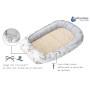 Medi Partners Reducteur de Lit Bebe - Réducteur Bébé 100x60x15cm 5 éléments Cocon et Naissance Nid d'ange bilatéral Cale 100% Co