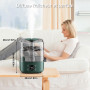Vankarr 5L humidificateur d'air chambre,humidificateurs d'air bébé,Silencieux Smart Humidificateurs,Buse 360°,BPA Free Avec Plus