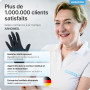 100x ARNOMED® Gants en nitrile taille M Noir, Gants à usage unique pour chirurgie & laboratoire, Gants en nitrile sans poudre et