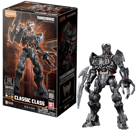 BLOKEES - Transformers Classic Class 03 Scourge | Rise of The Beasts - Kit Modèle à Assembler - sous Licence Officielle Transfor