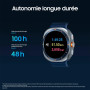 Samsung Galaxy Watch Ultra (2025), Montre Connectée, Bouton d'action, Galaxy AI, GPS Double fréquence, 4G, 47mm, Bleu Titane, Ch