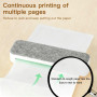 Dulynva 200 Feuilles Papier Thermique A4 Imprimante Séchage Rapide Compatible avec les Imprimantes Thermiques A4 pour Fichiers, 