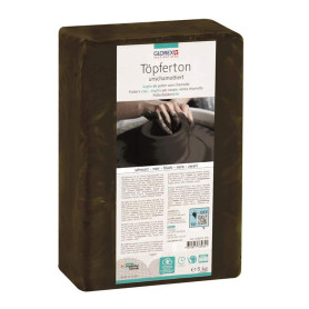 Glorex GmbH Töpler 5 kg noir non amotté.