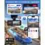 Dashcam Voiture Avant Arrière 4K+1080P, SIGRILL Caméra Embarquée Voiture avec Carte SD 64Go Gratuite, Caméra de Voiture WiF, Sup