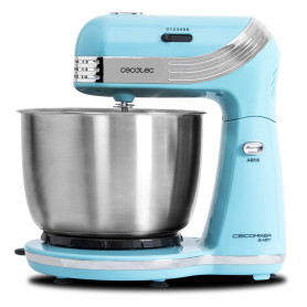 Cecotec Robot Patissier Cecomixer Easy. Mouvement Circulaire, Capacité de 3 L, Bol en Acier, 5 Fonctions, Battre, Mélanger, Mont