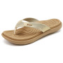 jiajiale Tongs Femme Mode Orthopédique Cuir Confortable Soutien Voûte Plantaire Tongue Legere Yoga Mat été Plage Piscine Flip Fl