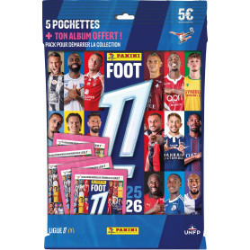 Panini Foot 2025-26 Ligue 1 McDonald's Pack de démarrage (5 Pochettes + Album Offert)