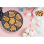 Bestron Appareil à mini cookies avec motifs d'animaux, Moule à mini gaufres, avec témoin de cuisson & revêtement anti-adhésif, 7