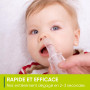 Mouche bebe Airmed's Vac. CLINIQUEMENT TESTÉ, SÛR et DOUX. Aspirateur nasal bébé avec 2 têtes d'aspiration et brosse de nettoyag