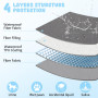 HezzLuv Couverture imperméable pour chien et chat - Pour canapé, lit et voiture - Protection de canapé / lit - Réversible et rés
