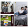 GBYcLyw Couverture imperméable Queen Size 200 x 230 cm, pour couples adultes, matelas imperméable réversible grande taille pour 