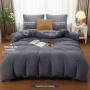 Utopia Bedding Housse de Couette 220x240 cm avec 2 Taies d'oreiller 65x65 cm (Gris) - Parure de lit 220 x 240 cm - Ensembles de 