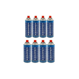 Kemper Lot de 8 cartouches de gaz butane 227 gr pour réchaud Smart 577