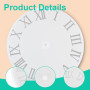 LQIOACU Moule Resine Epoxy Chiffres Romains, Moule Epoxy, pour Loisirs créatifs, Horloge en Silicone Liquide, Outils de Fabricat