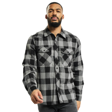 Brandit Carreaux Chemise Hommes Coton Chemise