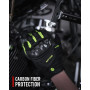 Gants Moto Hommes Femmes Respirable Anti-Choc Anti-Glissant Anti-Usure écran Tactile Protection de Sport Gants