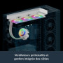 ARCTIC Liquid Freezer III Pro 360 A-RGB (blanc) - Refroidisseur CPU AIO, 3 x 120 mm refroidissement à eau, radiateur 38 mm, pomp