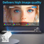 Mini Projecteur 4K Videoprojecteur Portable Projecteur Video WiFi 6 BT 5.4 Android 11 Retroprojecteur 1080P Full HD Supporté pou