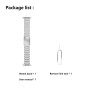 LDFAS Compatible avec Apple Watch Ultra 2 Band 49 mm Bracelet de montre en métal titane avec fermoir à double bouton pour iWatch