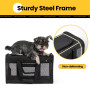 Conlun Porte-Chat Approuvé, Transport pour Chien Souple avec Laisse intérieure, pour Chats et Chiots Jusqu’à 7 kg, Sac de Voyage