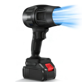 Souffleur Feuille Batterie Sans Fil, 35000 Tr/Min Portable Turbo Souffleur Avec Batteries 1300mah, Souffleurs Jardin Compact Ele