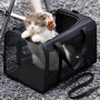 Conlun Sac Transport Chat, Sac Voyage Chat avec Maille sur 4 Côtés, Approuvé par Les Compagnies Aériennes Sac de Transport pour 