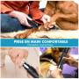 Lime à Ongles Chien, Coupe Ongles électrique pour Grands, 2 Vitesses Variables Lime Griffe Chien Electrique avec Lumières LED, M
