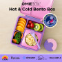 Omie Boîte à bento pour enfants – Isotherme avec bocal alimentaire anti-fuite – 3 compartiments, deux zones de température | Lic