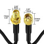 RUNCCI-YUN 10M Antenne WiFi Extension Câble, Câble d’Extension RP-SMA,Rallonge Antenne WLAN, Câble Coaxial RP-SMA,pour Pont de r