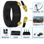 RUNCCI-YUN 10M Antenne WiFi Extension Câble, Câble d’Extension RP-SMA,Rallonge Antenne WLAN, Câble Coaxial RP-SMA,pour Pont de r