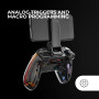 Mars Gaming MGP-BT2, Manette Bluetooth 5.0, RGB Néon, Support Smartphone jusqu’à 7", Vibration Haptique, Gâchettes Analogiques, 