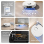 dreame D20 Pro Plus Robot Aspirateur 2-en-1, 13 000 Pa, Double Brosse, Auto-Vidage, Laser Navigation, Capteur Distance, Poils d’