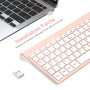 cimetech Clavier sans Fil, Clavier AZERTY Français avec Récepteur Nano USB 2.4GHz Ergonomique Compatible avec Windows/MacOS, Win