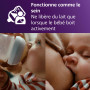 Philips Avent Lot de 2 tétines pour biberon à Réponse Naturelle 0% BPA, Débit 1 pour Nouveau-né de 0 mois (Modèle SCY961/02)