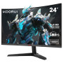 KOORUI 24'' Ecran PC Gamer Incurvé, 180Hz 1ms FHD PC Moniteur Gaming 1500R, Adaptive Sync VESA 100x100mm, Inclinaison réglable, 