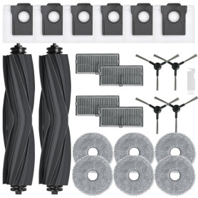 Kit d'accessoires pour Dreame L10s Ultra Gen 2/ L10s Pro Ultra Heat/ L40 Ultra AE/ X30 Ultra/Mova E30 Ultra, 2 Brosse Principale