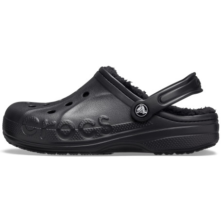 Crocs Unisexe Adulte Baya Lined Clog Sabots, Black/Black, 38/39 EU