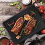 GFTIME 43CM X 32CM Plancha de Plaque Cuisson pour Landmann Triton 3 et 4 Bruleurs, Enders Boston 4, Enders Monroe PRO 4, Gas Gri