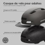 Shinmax Casque Velo Homme Femme, Casque vélo Femme avec 5 Modes lumière, USB Casque de vélo avec visière, Casque Trottinette Ele