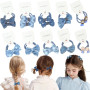 KAQILE Lot de 20 élastiques à cheveux multicolores pour bébé, avec nœud non métallique, accessoires de cheveux pour petites fill