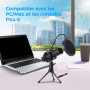 NK Condensateur USB - Micro avec trépied et Filtre Anti-Pop pour PC/Mac/PS4-5, système Anti-Pop, Grande compatibilité, Plug & Pl