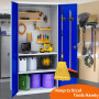 MUTUACTOR Porte - balai à balai magnétique,balai magnétique robuste pour outils de garage,garage cuisine buanderie rangement et 