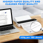 Papier thermique A4, 100 feuilles - Compatible avec les imprimantes, séchage rapide, sans BPA - Pour documents, pages Web et pho